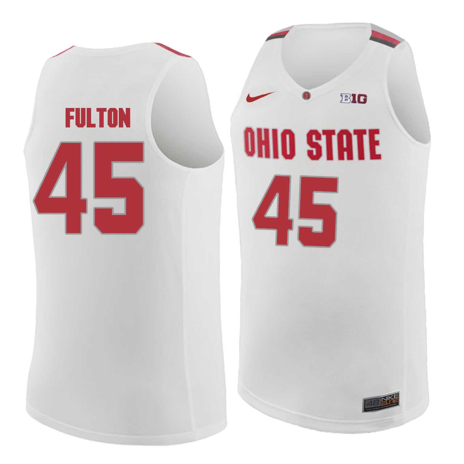 Ohio State Buckeyes #45 Connor Fulton White College Basketball Jersey Dzhi,We sell and wholesale Ohio State Buckeyes #45 Connor Fulton White College Basketball Jersey Dzhi on line form chian!